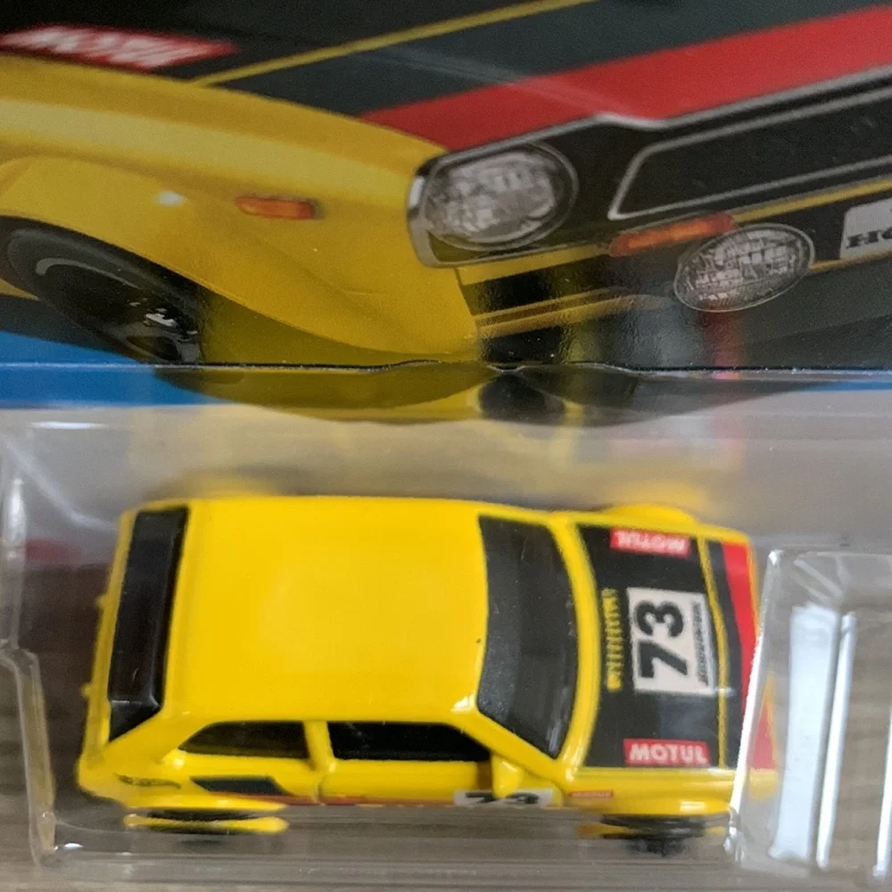 Hot Wheels 73 Honda Civic Custom Compact Yellow Car 1970s 70s Hotwheels New 2024
